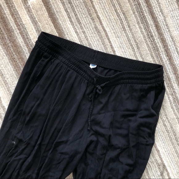 Black Flowy Pants - Picture 1 of 6